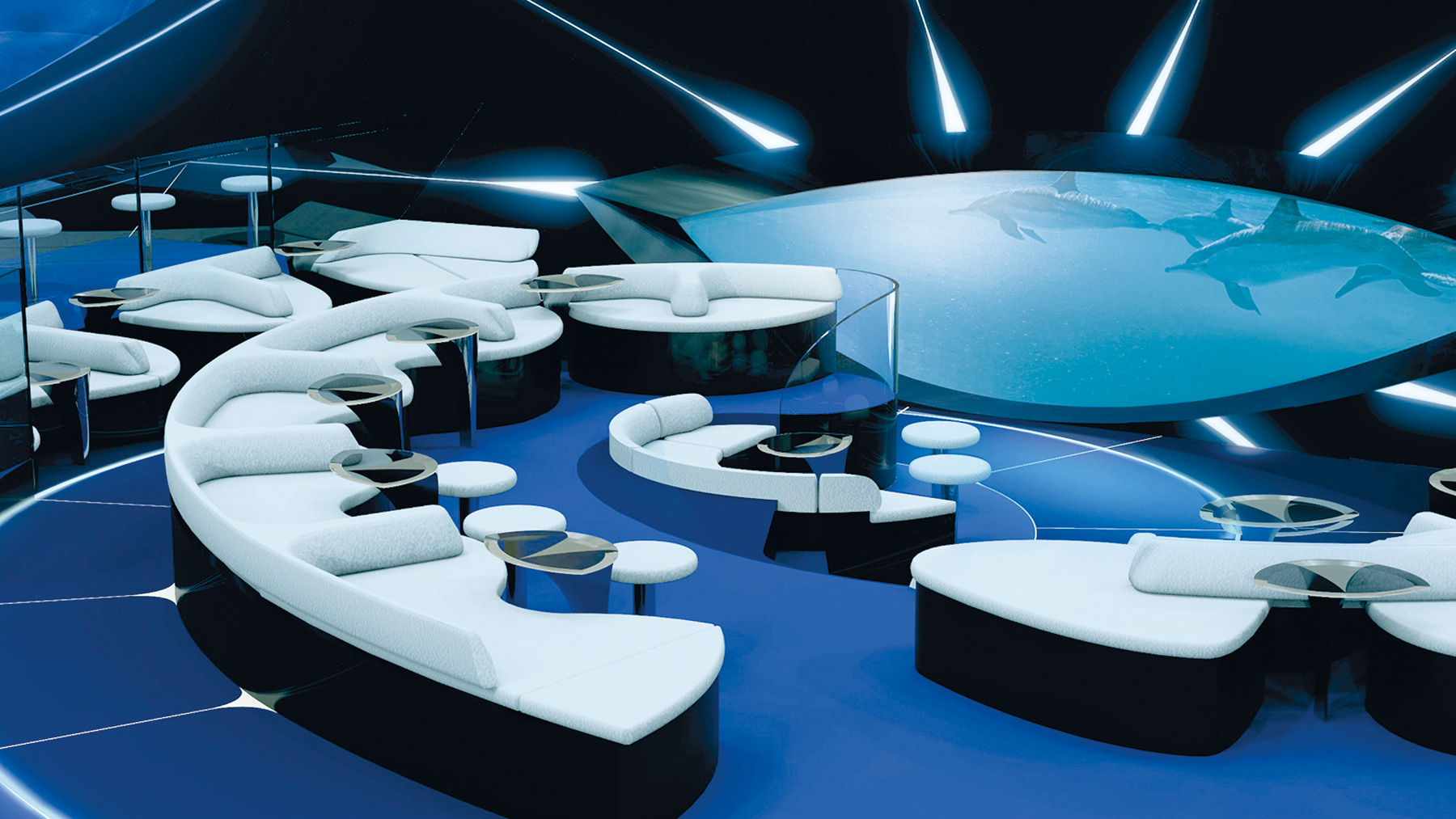 Cruise Ship Unveils First Underwater Lounge