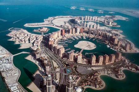 Aerial view of Doha, Qatar. (Getty images)