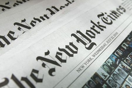 A copy of the New York Times.