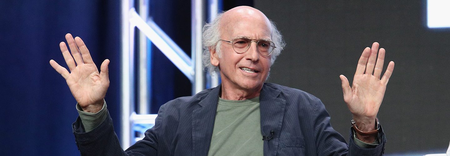 Creator/executive producer Larry David of 'Curb Your Enthusiasm' speaks onstage during the HBO portion of the 2017 Summer Television Critics Association Press Tour at The Beverly Hilton Hotel on July 26, 2017 in Beverly Hills, California.