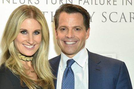 Deidre Scaramucci and Anthony Scaramucci attend "Hopping Over the Rabbit Hole" Anthony Scaramucci Book Party on October 27, 2016 in New York City.