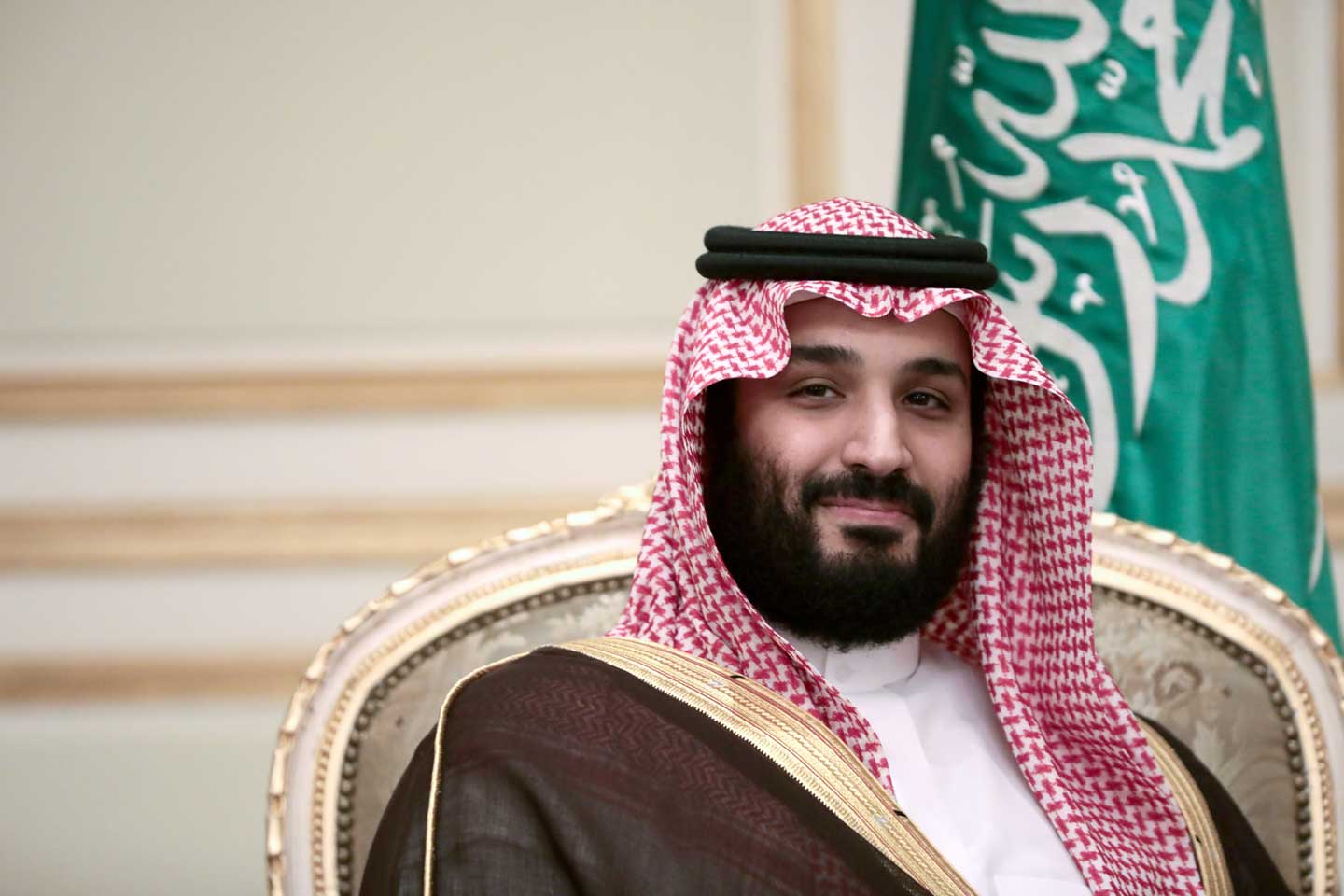 Mohammed bin Salman, Saudi Arabia's crown prince, looks on during a bilateral meeting with U.K. Prime Minister Theresa May at An Nasiriyah Palace in Riyadh, Saudi Arabia, on Tuesday, April 4, 2017. (Simon Dawson/Bloomberg via Getty Images)