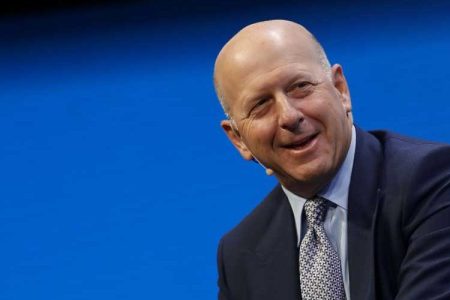 David Solomon, co-president and co-chief operating officer of Goldman Sachs & Co., speaks during the Milken Institute Global Conference in Beverly Hills, California, U.S., on Monday, May 1, 2017. (Patrick T. Fallon/Bloomberg via Getty Images)