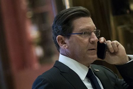 Fox News television personality Eric Bolling arrives at Trump Tower, November 16, 2016 in New York City.