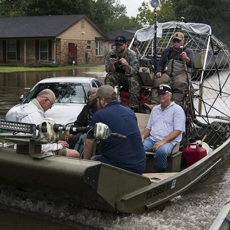 Volunteers from Harvey