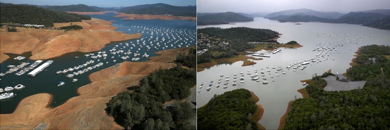 California drought before and after