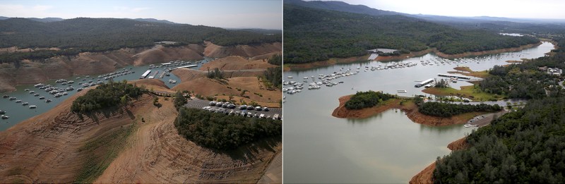 California drought before and after