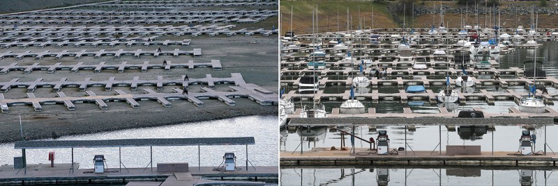 California drought before and after