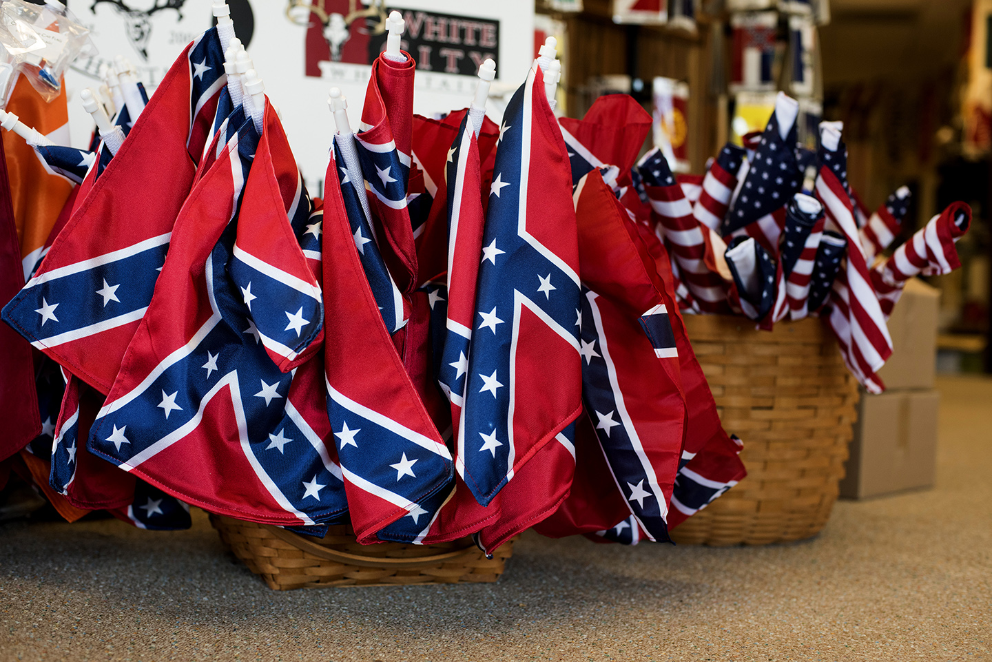 Confederate flags