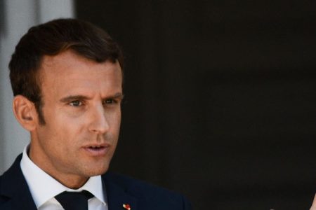 The French President Emmanuel Macron