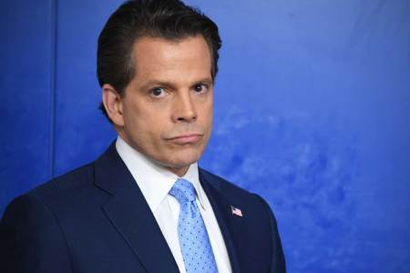 Anthony Scaramucci, the former White House communications director, photographed at the White House in Washington, DC on July 21, 2017. (Jim Watson/AFP/Getty Images)