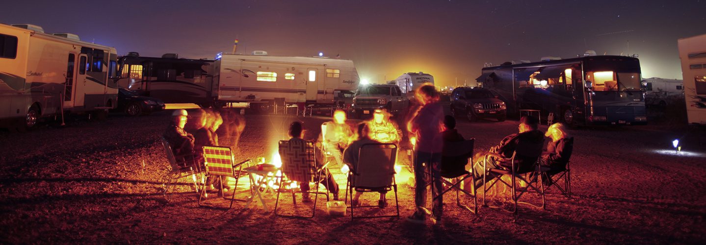 Quartzsite, Arizona where many Amazon RV workers go in between month-long working stints.