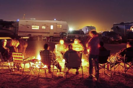 Quartzsite, Arizona where many Amazon RV workers go in between month-long working stints.