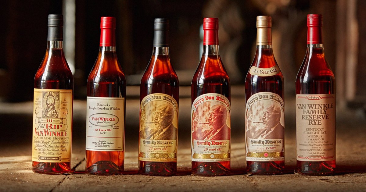 The full line of Pappy Van Winkle