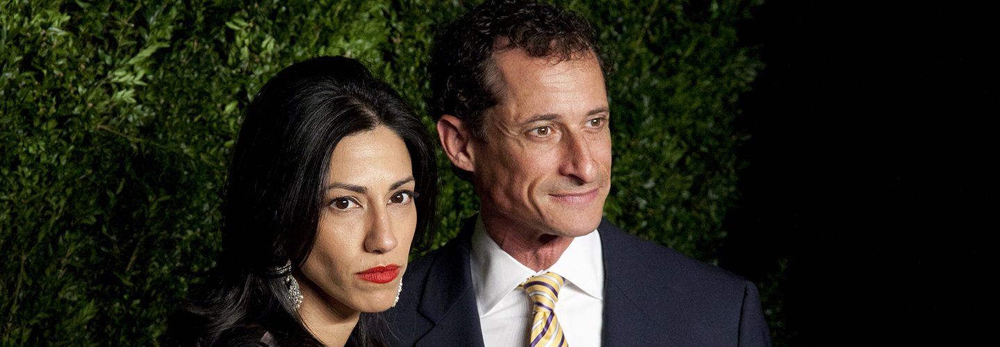 Huma Abedin and Anthony Weiner.