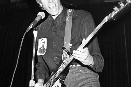 Tony Kinman of The Dils performs on stage in Los Angeles, California, United States circa 1979. (Donna Santisi/Redferns)