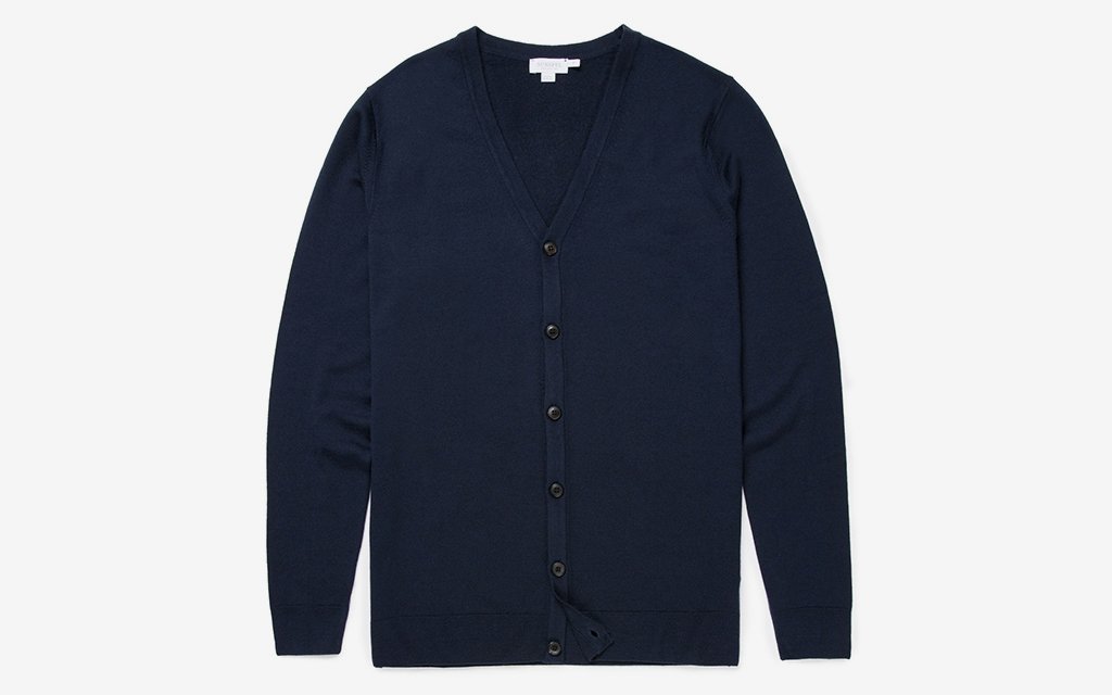 Sunspel Merino Wool Cardigan