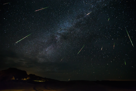 Perseid meteor shower over Big Bend National Park, Texas. (Photo credit: Jason Weingart / Barcroft Images / Barcroft Media via Getty Images)