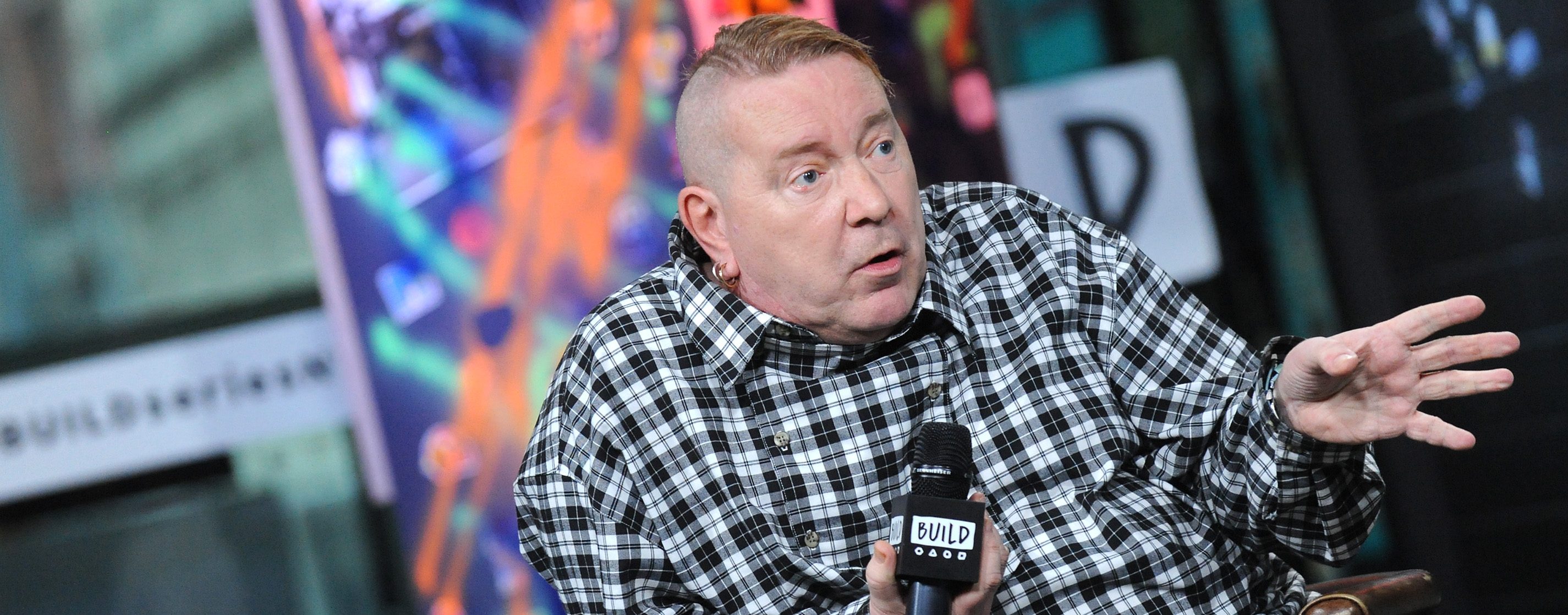 Singer-songwriter John Lydon visits Build Series to discuss the documetary 'The Public Image Is Rotten' at Build Studio on September 13, 2018 in New York City.  (Photo by Desiree Navarro/Getty Images)