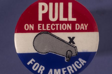 Badge honoring Election Day. (Fotosearch/Getty Images)