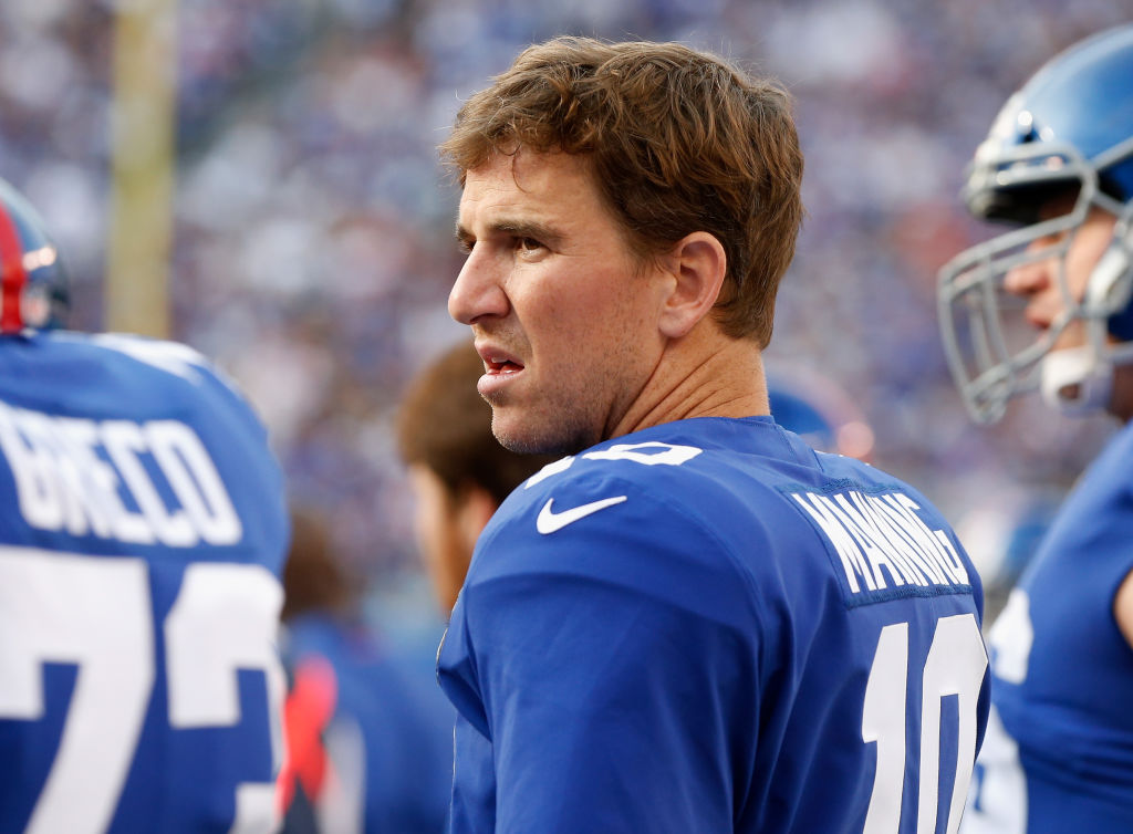 Eli Manning of the New York Giants. (Photo by Jim McIsaac/Getty Images)