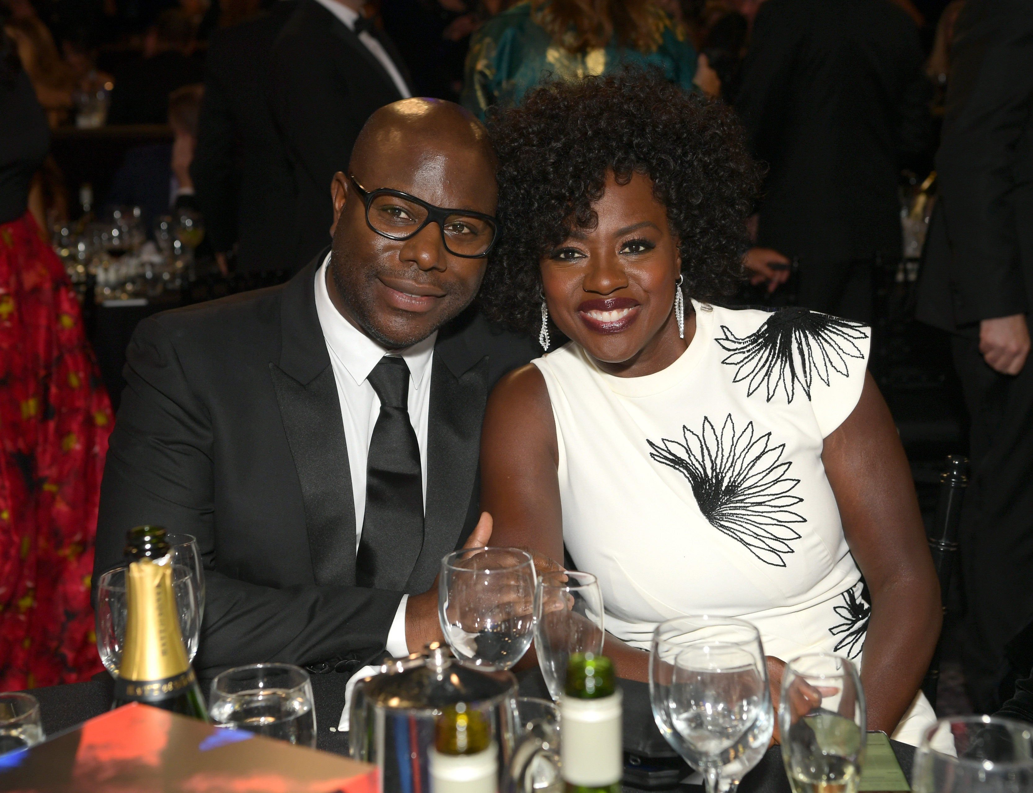 BEVERLY HILLS, CA - OCTOBER 26: Steve McQueen (L) and Viola Davis (R) attend the 2018 British Academy Britannia Awards presented by Jaguar Land Rover and American Airlines at The Beverly Hilton Hotel on October 26, 2018 in Beverly Hills, California.  (Photo by Emma McIntyre/BAFTA LA/Getty Images for BAFTA LA)