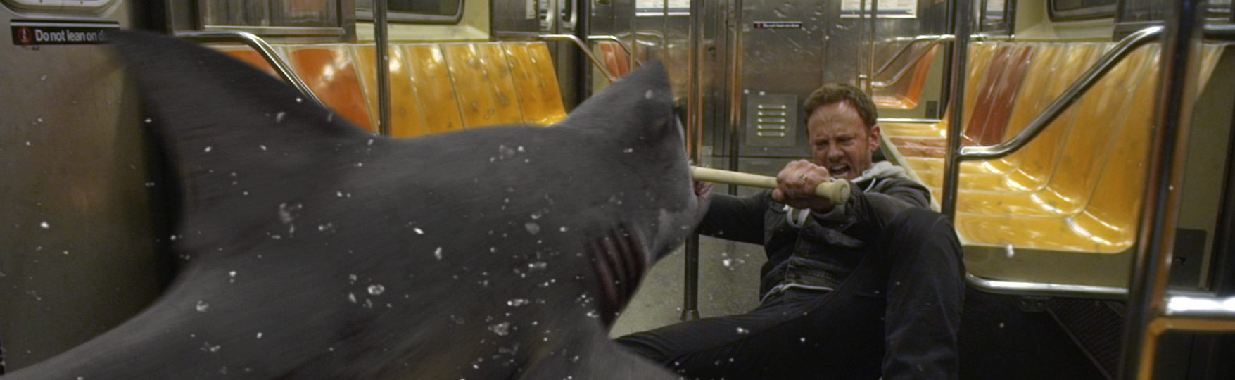 Ian Ziering in "Sharknado 2"... or was it Sharknado 3"... or was it... (Photo by: Syfy/NBCU Photo Bank via Getty Images)