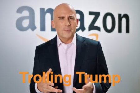 Steve Carrell playing Jeff Bezos on "SNL" (Photo credit: NBC)