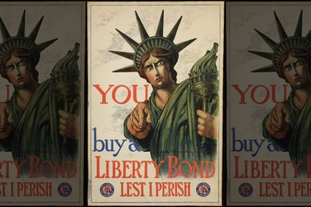 A World War I poster asking people to support the war effort through Liberty Bonds. (National WWI Museum and Memorial via Fox News)