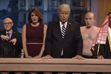 Saturday Night Live cold open sketch, December 1, 2018 (Photo credit: NBC)