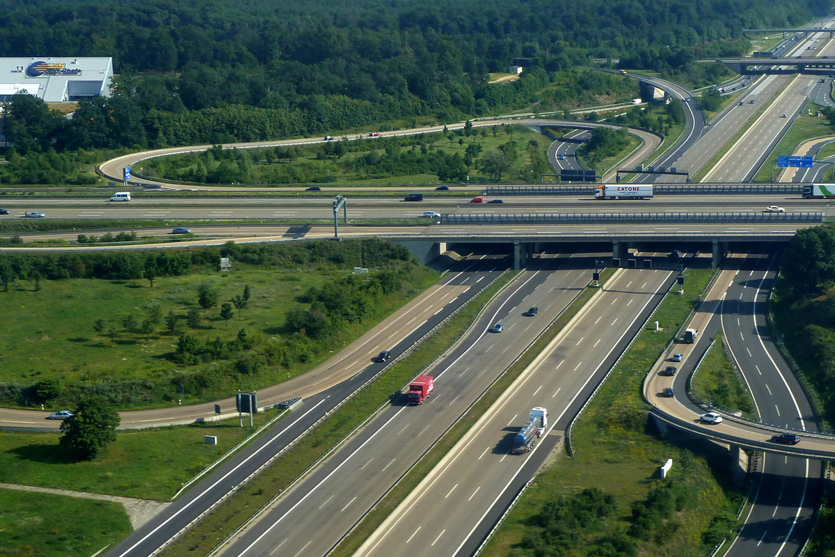 A 3 and A 5 at Frankfurter Kreuz near Frankfurt am Main