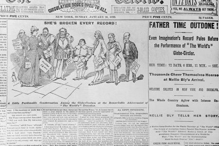 (Original Caption) Nellie Bly (1867-1922), an American journalist and around the world traveler, made headlines in 1890.