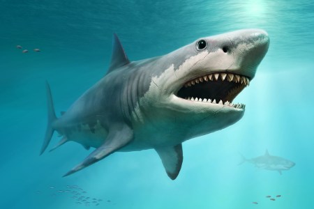 megalodon great white shark