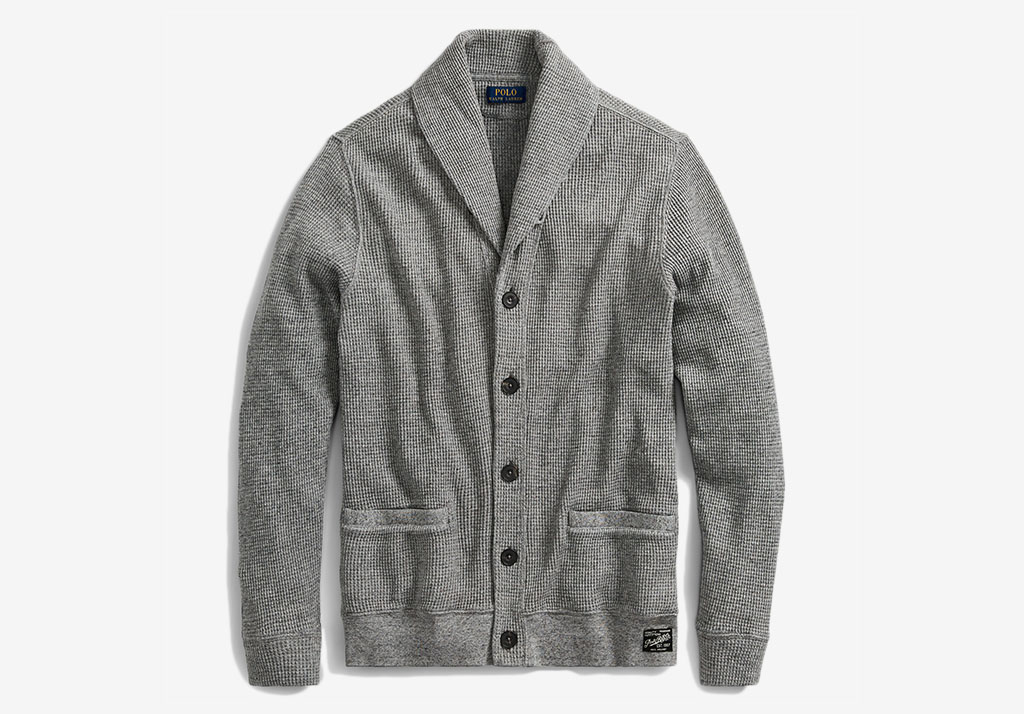 WAFFLE-KNIT COTTON CARDIGAN Ralph Lauren Cotton Freshen Up: Chivalry