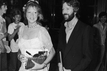 Eric Clapton and his wife Pattie Boyd  in 1983. (Getty Images)