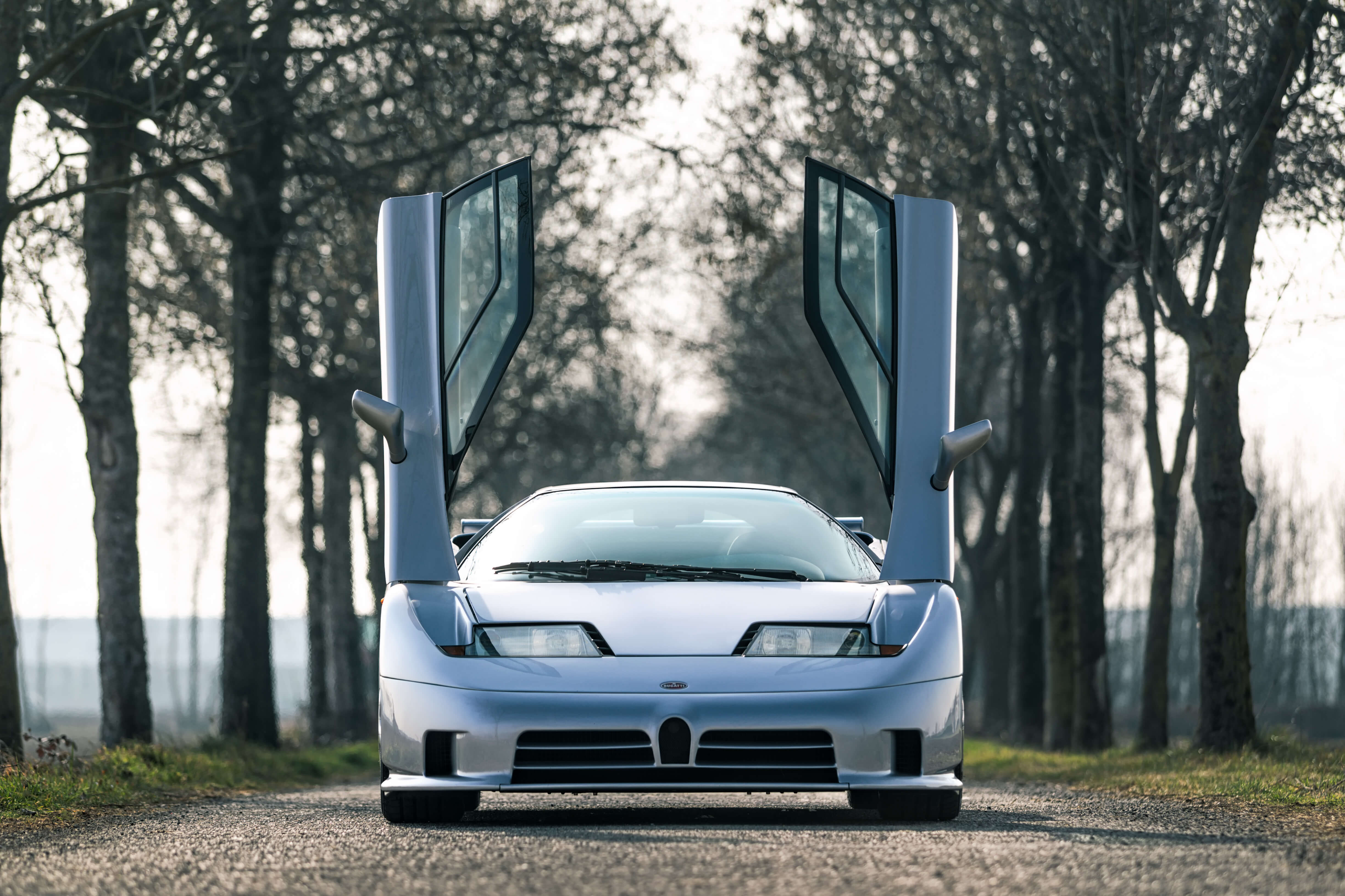 The exterior of the 1995 Bugatti EB110 Super Sport. (Girardo & Co.)