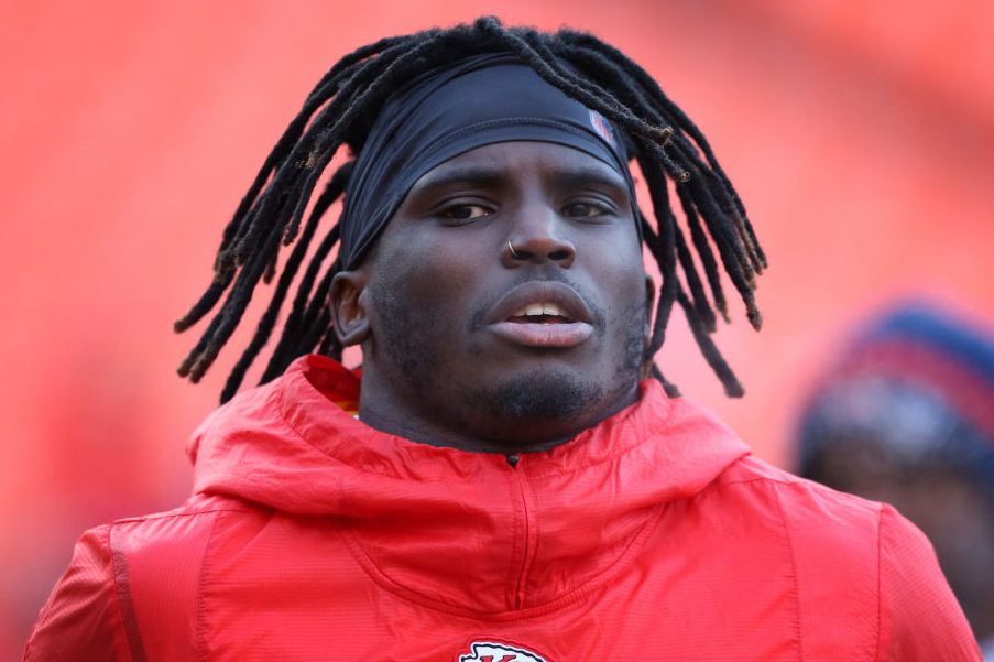 Kansas City Chiefs wide receiver Tyreek Hill. (Scott Winters/Icon Sportswire via Getty)