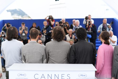 Cinematographer Mike Gioulakis, director David Robert Mitchell, film editor Julio Perez IV, composer Rich Vreeland and producer Adele Romanski on the best day for the film "Under The Silver Lake" (Photo by Pascal Le Segretain/Getty Images)