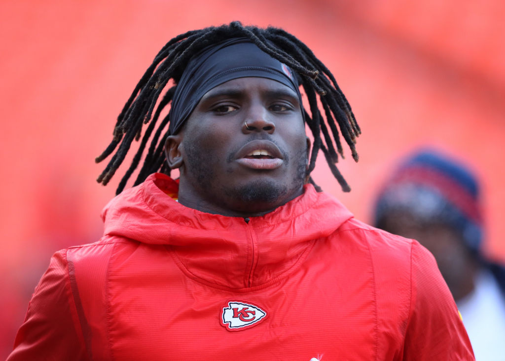 Chiefs wide receiver Tyreek Hill. (Scott Winters/Icon Sportswire via Getty)