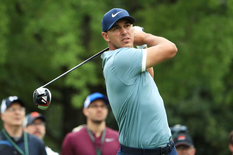 Brooks Koepka at the Masters. (Photo by Andrew Redington/Getty Images)