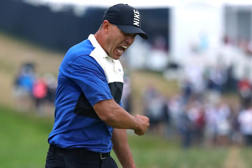 Brooks Koepka celebrates winning the PGA Championship. (Warren Little/Getty)