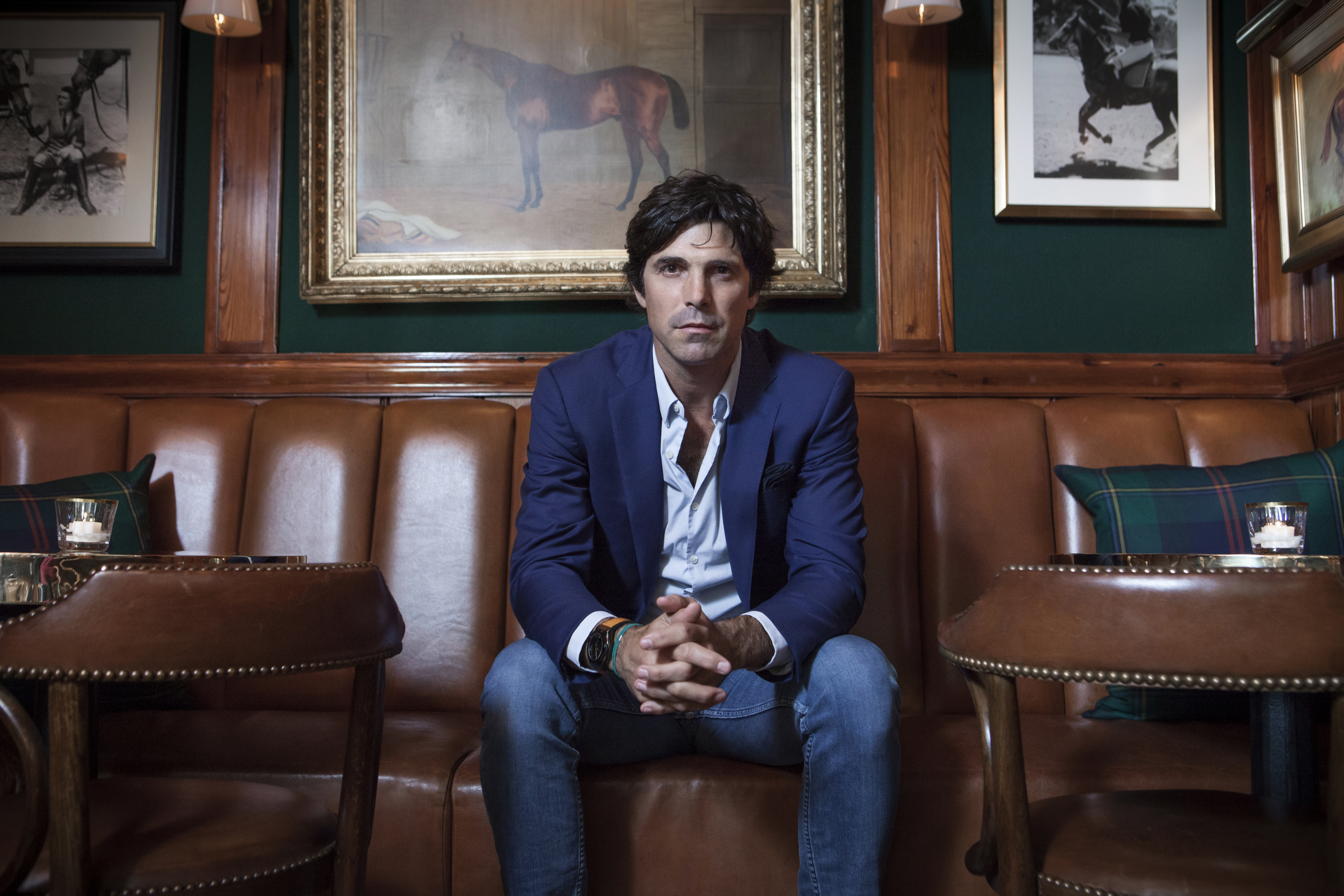 Nacho Figueras photographed by Rose Callahan on May 28, 2019 at the Polo Bar, NYC. For InsideHook