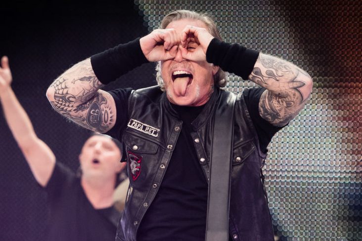 James Hetfield of Metallica at Twickenham Stadium on June 20, 2019 in London, England. (Samir Hussein/WireImage)