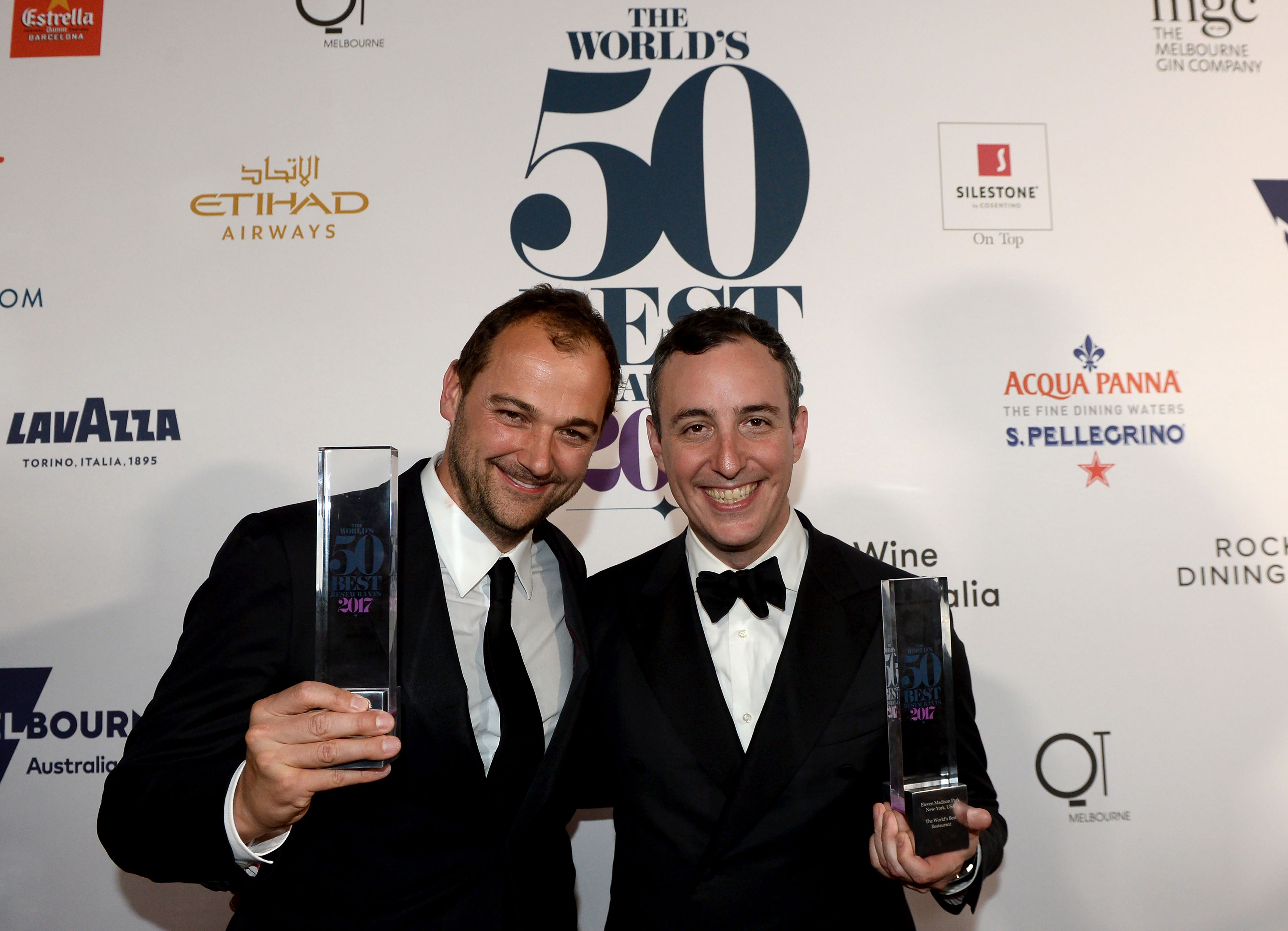 Daniel Humm and Will Guidara (MAL FAIRCLOUGH/AFP/Getty Images)