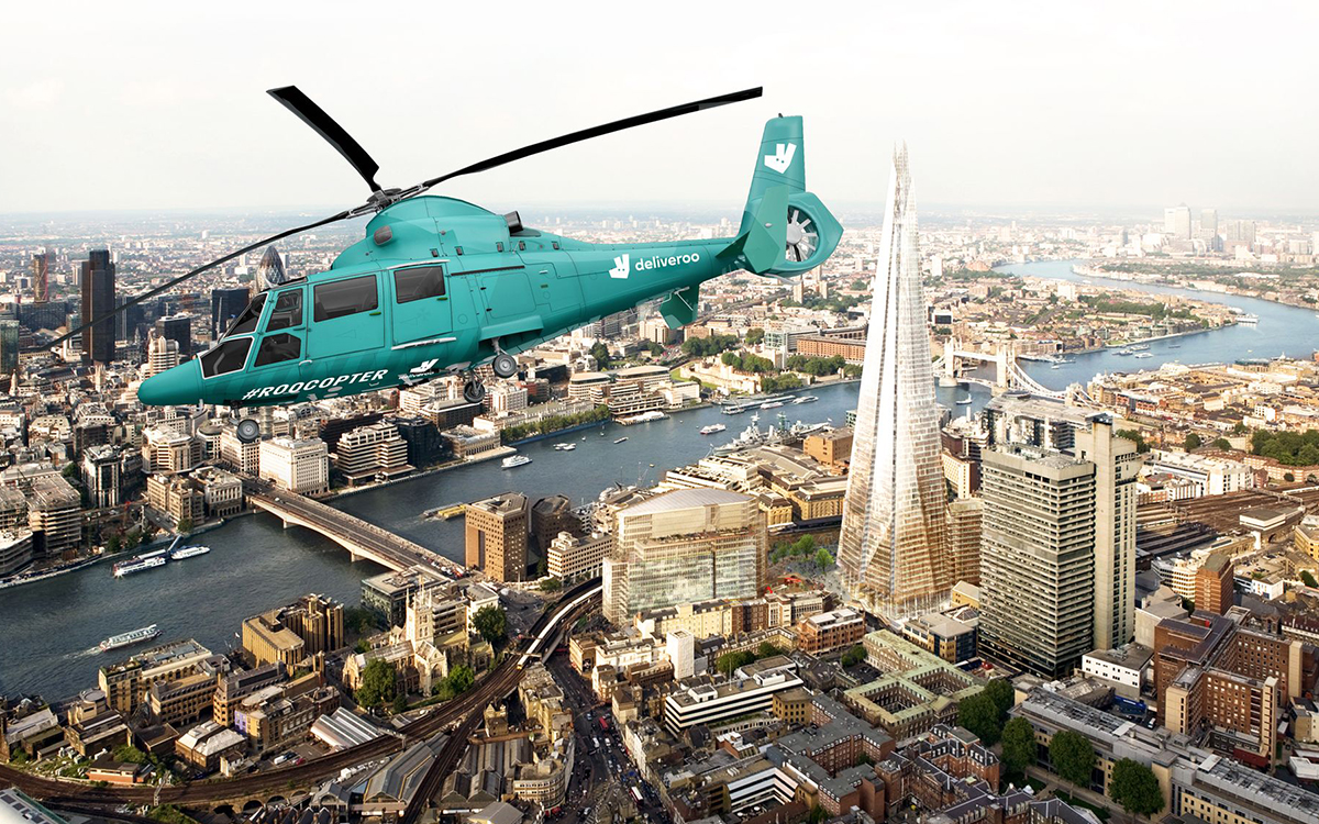 Deliveroo Food Helicopter Experience in London