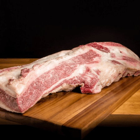 Japanese Olive Wagyu Brisket Is Imported by Crowd Cow.