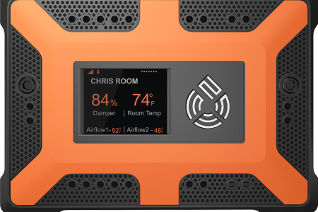 The 75F Smart Node, used to monitor and control heat pumps and other equipment to regulate temperature. 