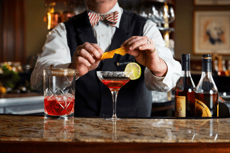 Round Robin, the historic bar located inside the Willard InterContinental Hotel.