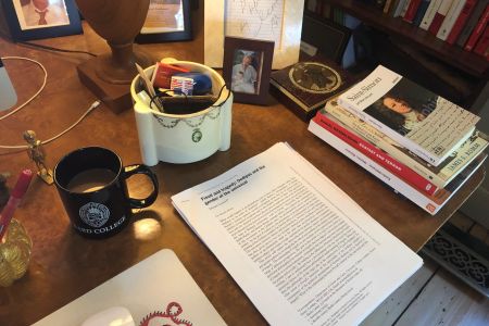 Critic Daniel Mendelsohn's desk