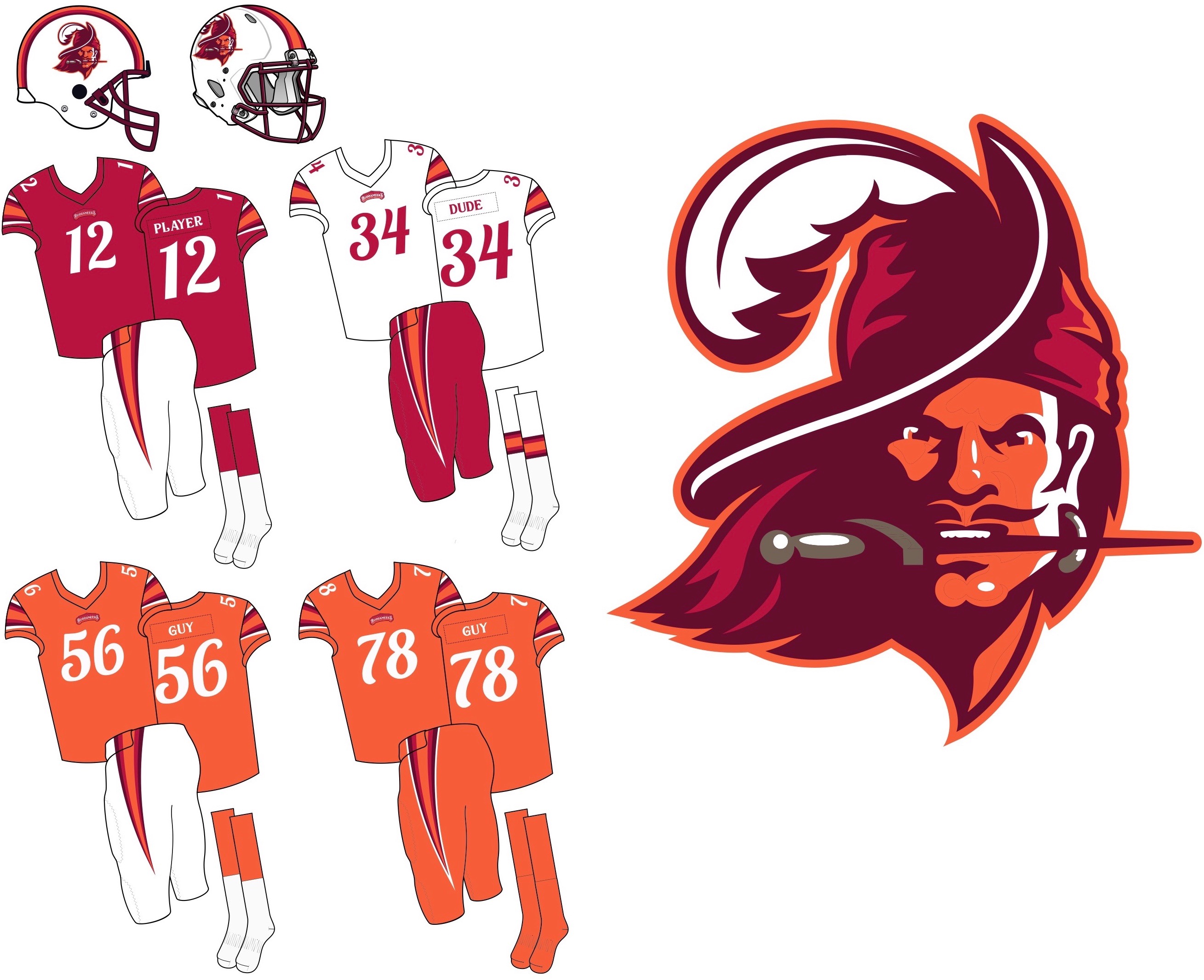 uniwatch tampa bay buccaneers redesign contest mccarthy